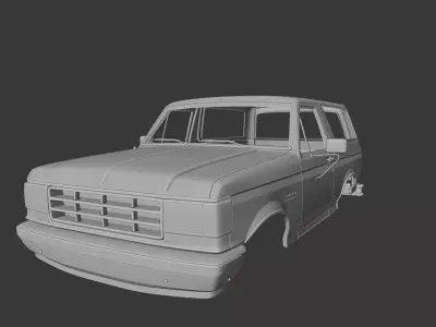 Off-Road SUV Body Inspired by 1970s Bronco 3D print model
