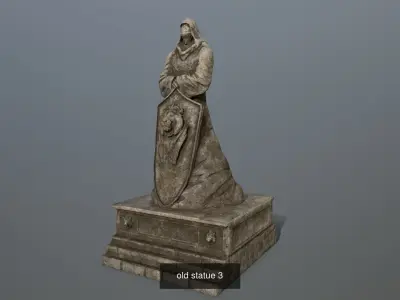 statue full set  3D Model Pack