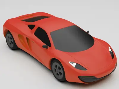 Mclaren Sports Car Vehicle 3d model blender 3ds max obj fbx  3D model
