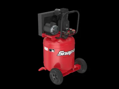 Air Compressor Portable Vertical BRA5DV30VP Low-poly 3D model