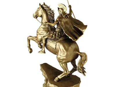 warrior statue 5 3D model