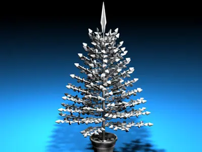 Christmas crystal tree 3D model