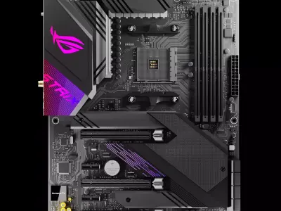 ASUS ROG STRIX X570E-GAMING Motherboard PCB 3D model