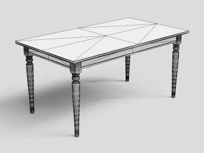 INGATORP Dining Table 3D model