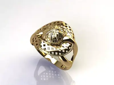 Fancy Womens Rings Plain Rings Ready STL 3DM Models Rings 3D print model 52
