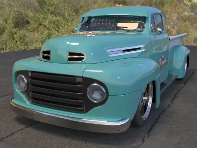 Ford Pickup Hot Rod 3D model