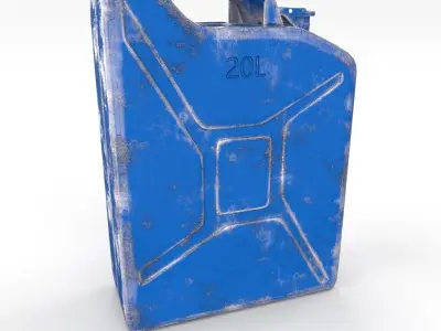 Jerry Can Worn 3 PBR Low-poly 3D model