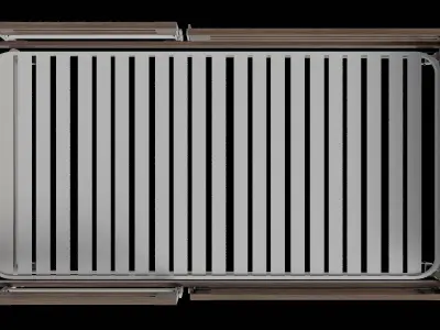 Foldable Mattress Bed Frame Low-poly 3D model