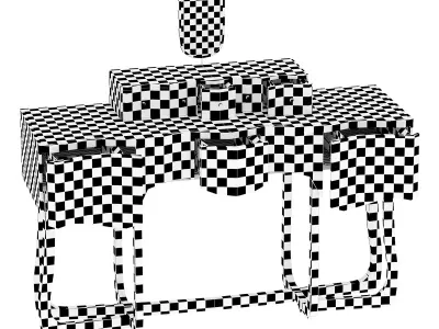 SINUOUS VANITY TABLE by maisonvalentina 3D model