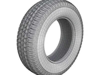 Wheel tyre 3D print model