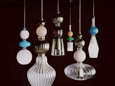 Divas Chandelier by Villari 3D model