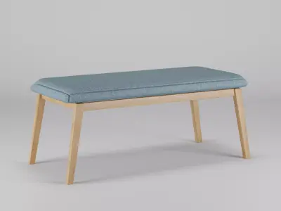 Heim Studio FUJI Bench 110x50x45 Low-poly 3D model