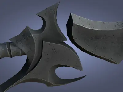 Stylized Fantasy Sword for Games Engine Bladed Melee Weapon Low-poly 3D model