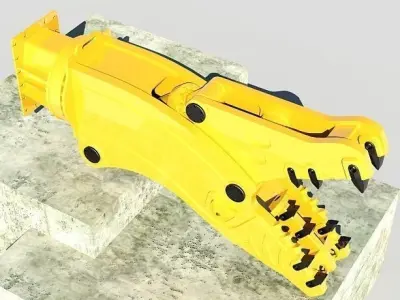 Shear crusher 3D model