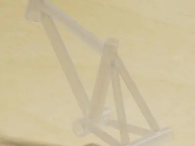 Transparent Bicycle Frame 3D model