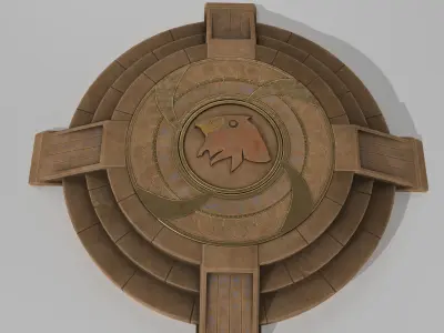 Portal Base Low-poly 3D model