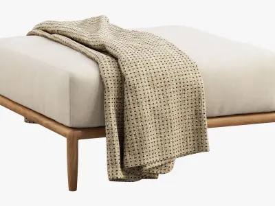 Brown Jordan Maldives Ottoman 3D model