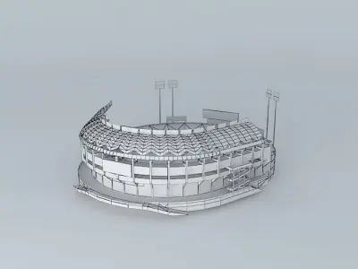 Chengcing Lake Baseball Field Kaohsiung Taiwan Free 3D model