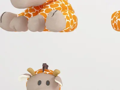 doll giraffe Modern Toy 3D model