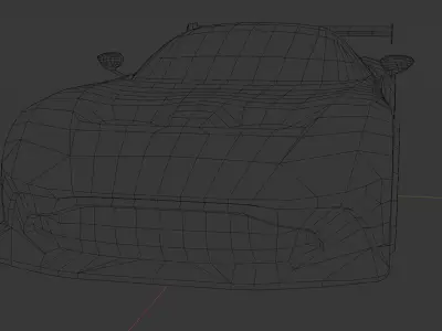 Aston Martin Vulcan 3D Game-Ready Model Low-poly 3D model