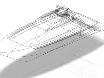 Yatch speed boat 3D print model