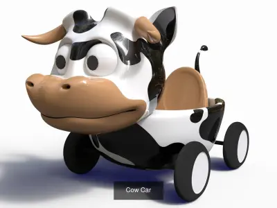 Cartoon cars 3D Model Pack