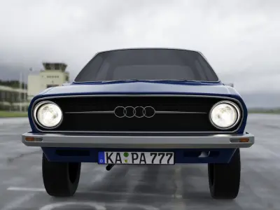 audi s80 1977 3D model