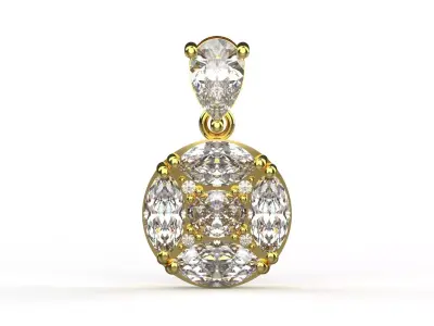 Luxury Womens Jewelry Pendant Model jp0328 3D print model