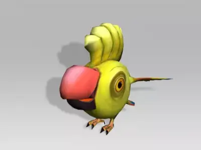 Low Poly Parrot Free low-poly 3D model