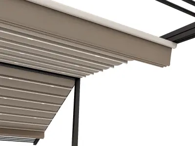 Motorized Pergola 3a oil rubbed bronze 3D model
