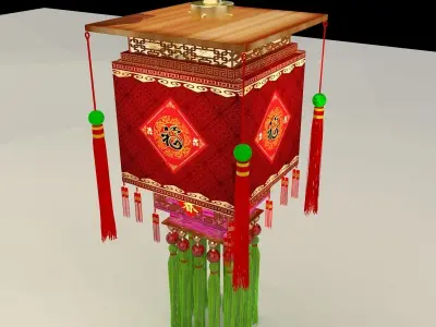 Chinese palace lantern 3D model