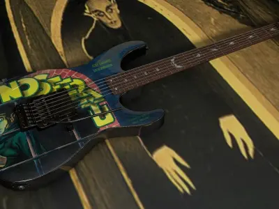 Kirk Hammett - LTD Nosferatu Low-poly 3D model