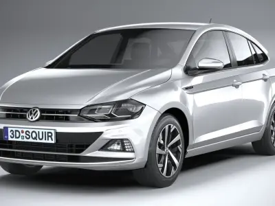 Volkswagen Polo Virtus 2018-2020 3D model