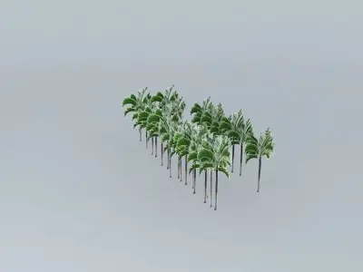 Hotel Sofitel palm trees Free 3D model