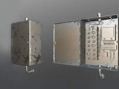 Fusebox Low-poly 3D model
