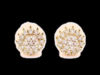 Earring 3D print model 4