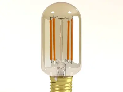 Decorative Edison Radio Bulb LED E24 3D model