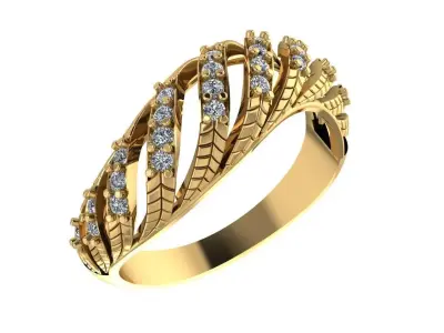 Ladies Twist Ring  3D print model