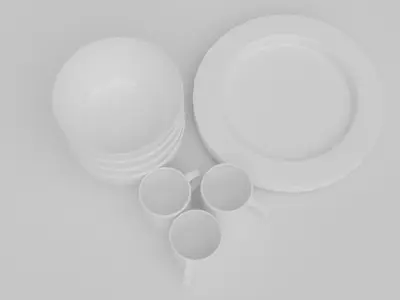 Dishes Free 3D model