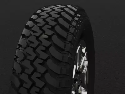 car Tire 3D model