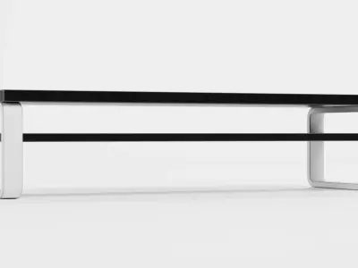 TV Table V2 - Universal Black Console Low-poly 3D model