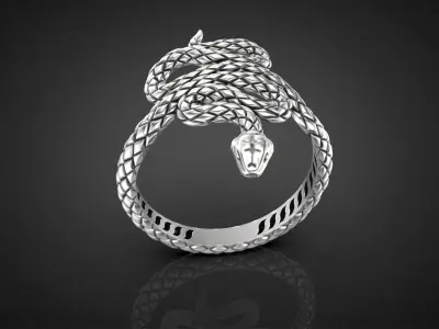 High jewelry Snake ring 2025 R42 16-20 sizes 3D print model 3D print model