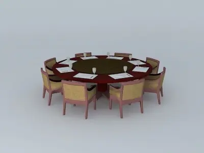Round Table Free 3D model