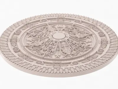 Classic Ceiling Medallion 33 3D model