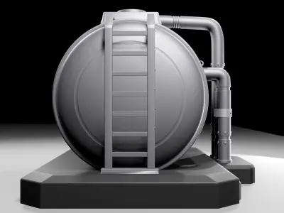 SCIFI FUEL TANK 3D model