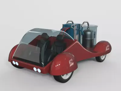 Sci-fi Car 3D model