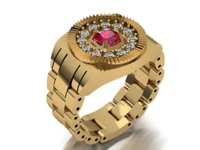 men ring 05 3D print model