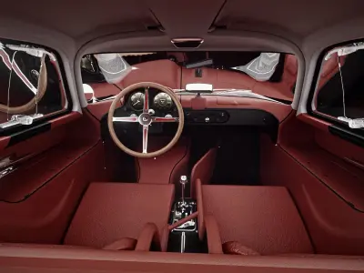 Mercedes-Benz 300SLR Low-poly 3D model