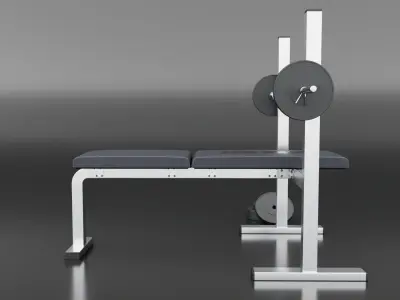 Bench Press 3D model