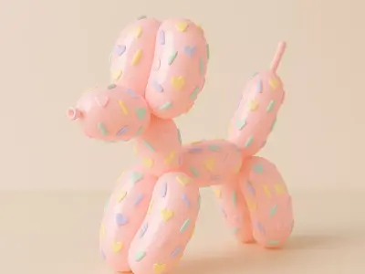 Candy Balloon Dog toy 3D print model